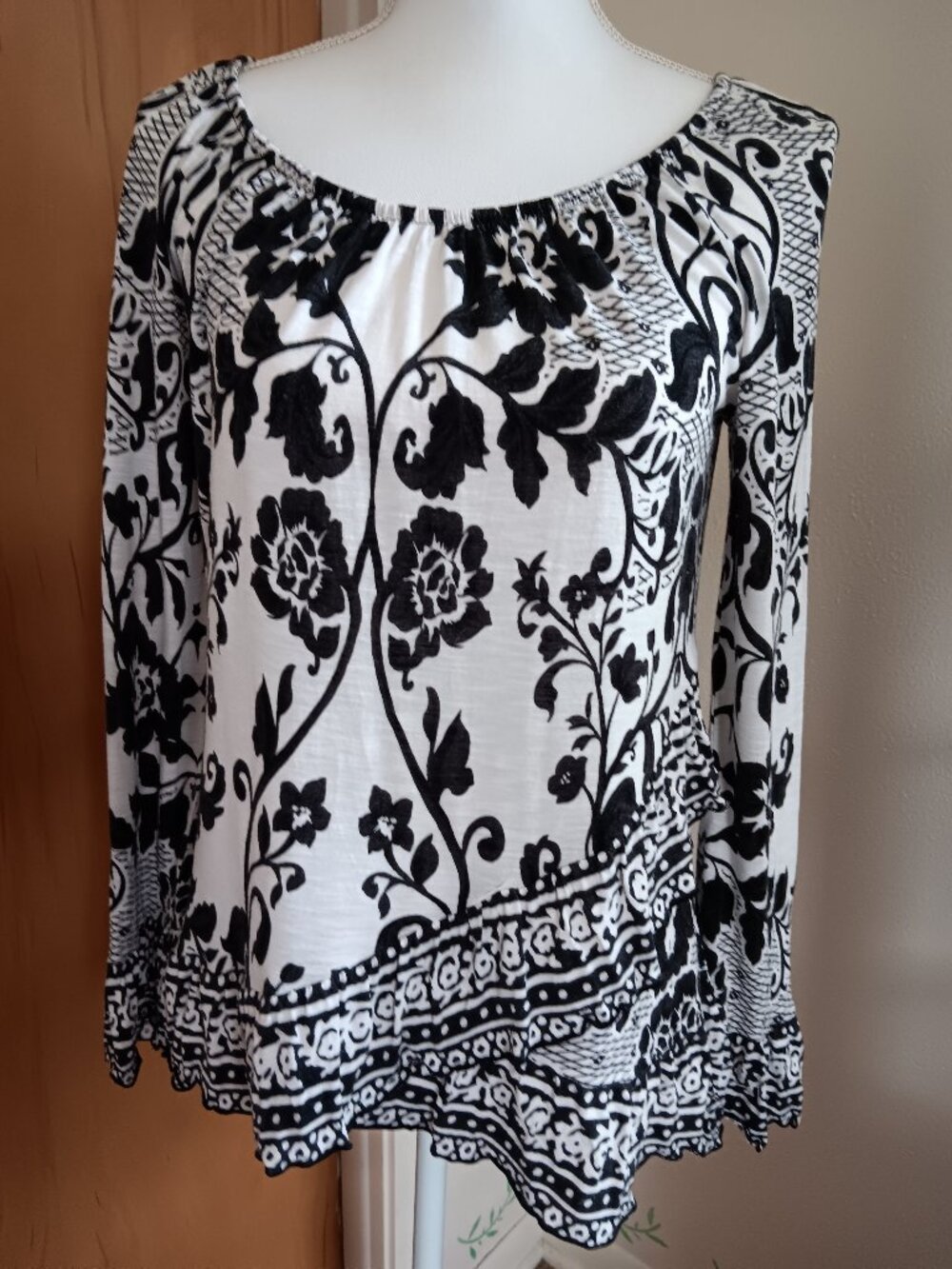 Tiered Ruffle Popover Top
